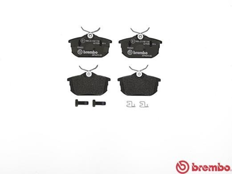BREMBO Brake Pad Set, disc brake PRIME LINE