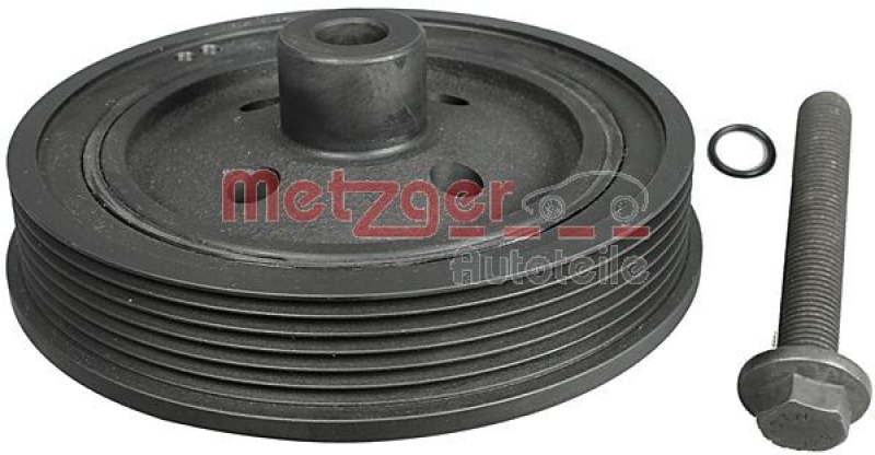 METZGER Riemenscheibe, Kurbelwelle KIT + 6400036