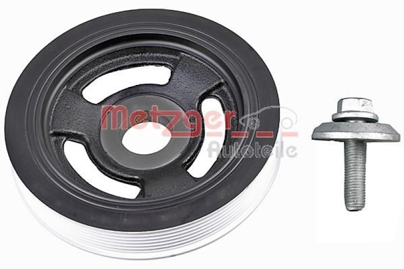 METZGER Riemenscheibe, Kurbelwelle KIT + 6400098