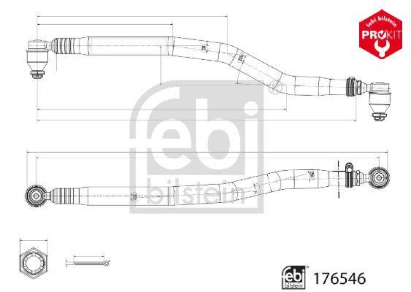 FEBI BILSTEIN Lenkstange ProKit 176546