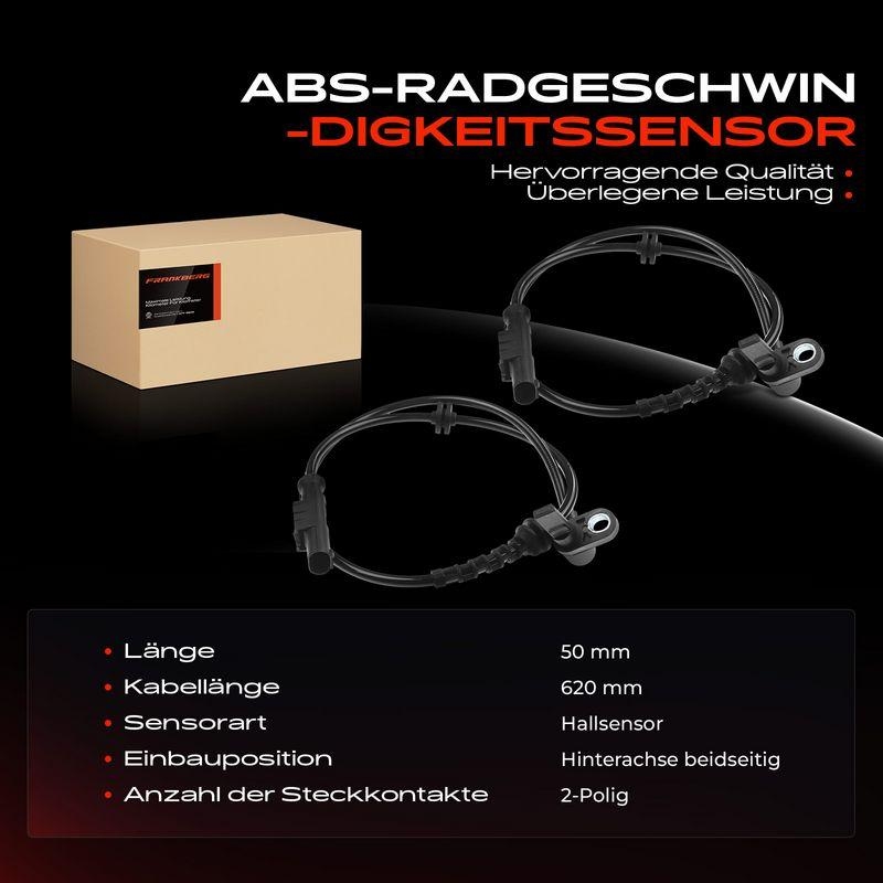 2x Frankberg ABS Sensor Hinten 5481FB0062341