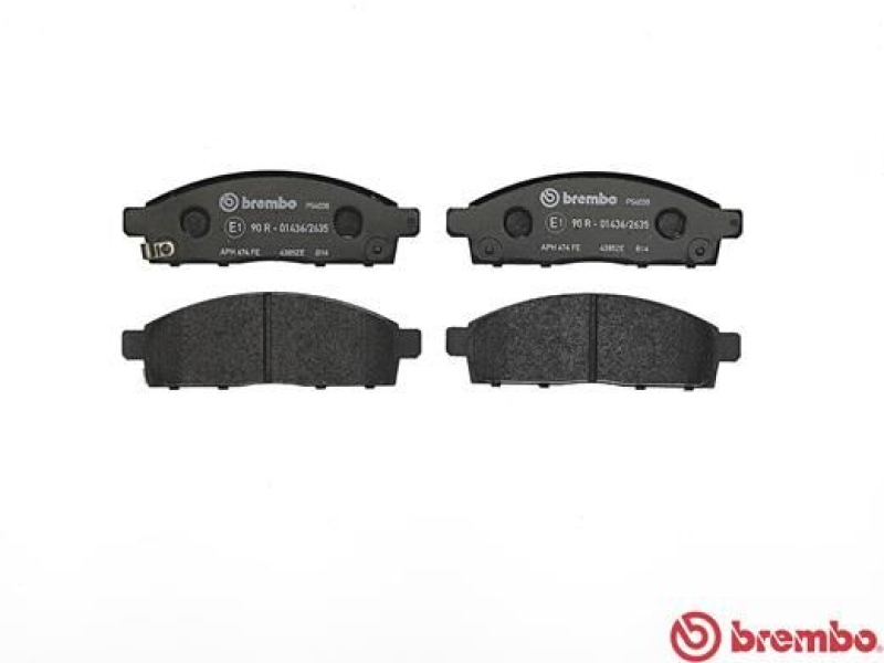 BREMBO Bremsbelagsatz, Scheibenbremse PRIME LINE