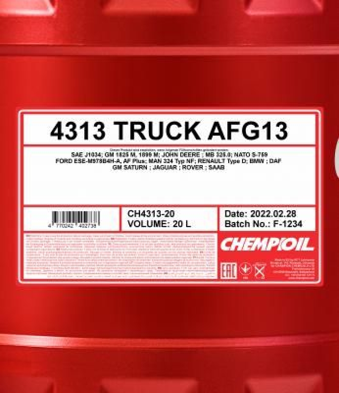 SCT - MANNOL Frostschutz CHEMPIOIL 4313 TRUCK AFG 13