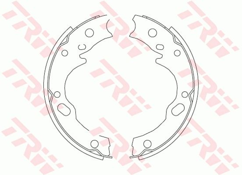 TRW Brake Shoe Set, parking brake