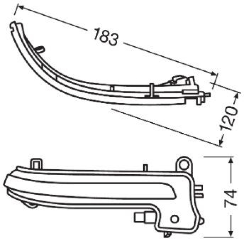 OSRAM Blinkleuchtensatz LEDriving® Dynamic Mirror Indicator for BMW 1-series