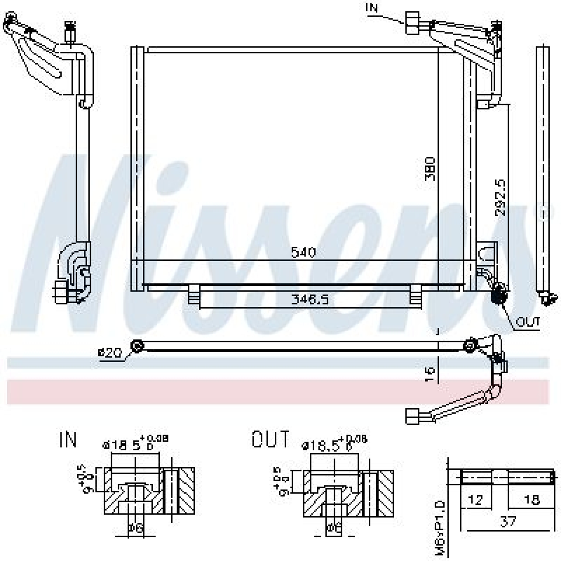 NISSENS Kondensator, Klimaanlage ** FIRST FIT ** 940523