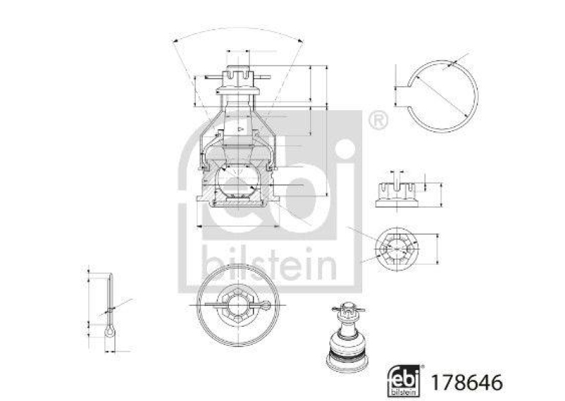 FEBI BILSTEIN Trag-/Führungsgelenk
