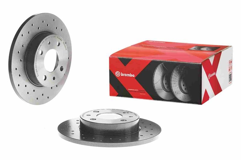 2x BREMBO Brake Disc XTRA LINE - Xtra