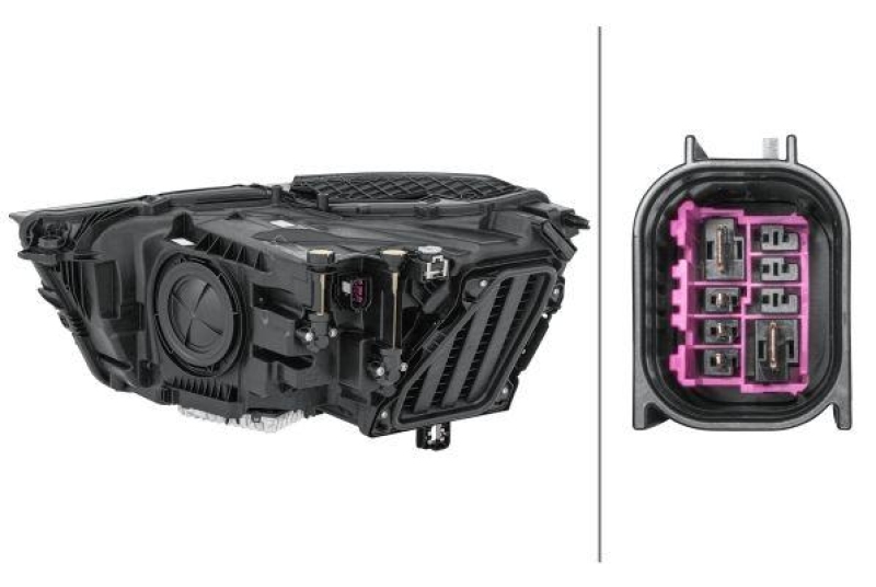 1x Hella Hauptscheinwerfer LED Rechts passend für Audi Q3 F3B 35 Tfsi 40 TDI 45