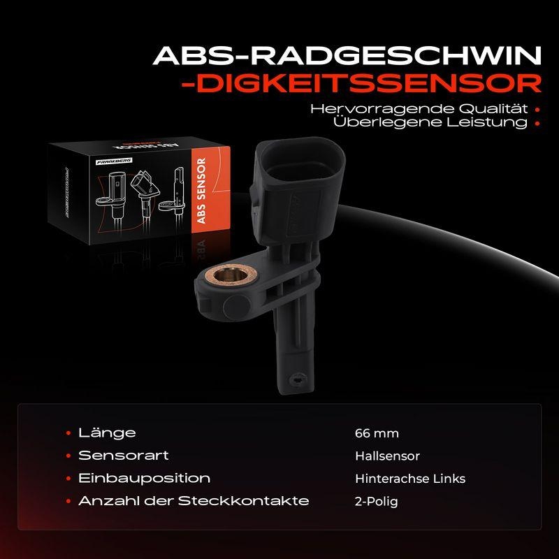 1x Frankberg ABS Sensor Hinterachse links 5481FB0000226