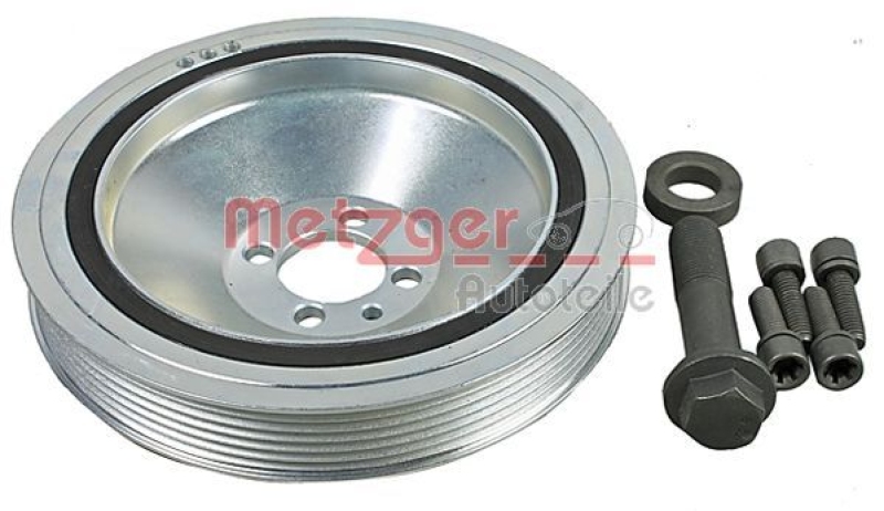 METZGER Riemenscheibe, Kurbelwelle KIT + 6400073