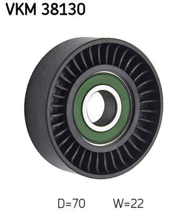 SKF Umlenk-/Führungsrolle, Keilrippenriemen VKM 38130