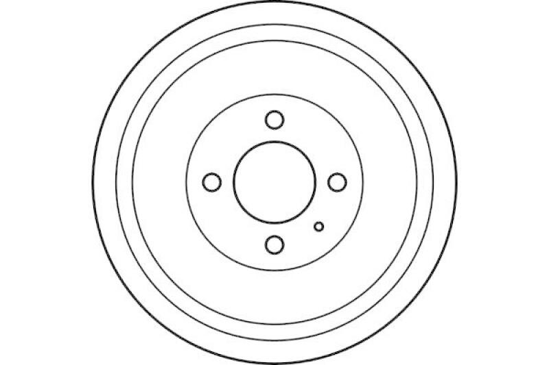2x TRW Bremstrommel DB4300