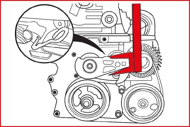 KS TOOLS Adjustment Tool Set, valve timing