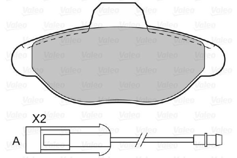VALEO Bremsbelagsatz, Scheibenbremse 598011