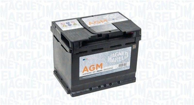 Magneti Marelli Autobatterie Starterbatterie AGM Batterie 12V 60Ah 680A B13