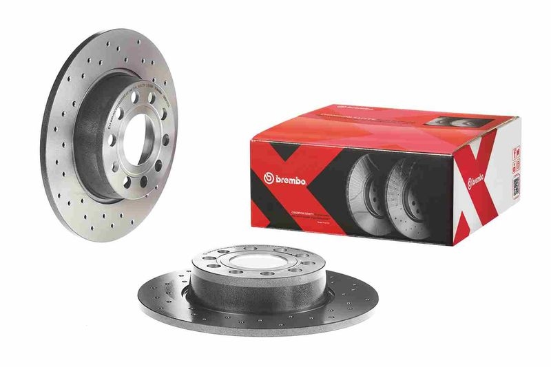 2x BREMBO Brake Disc XTRA LINE - Xtra