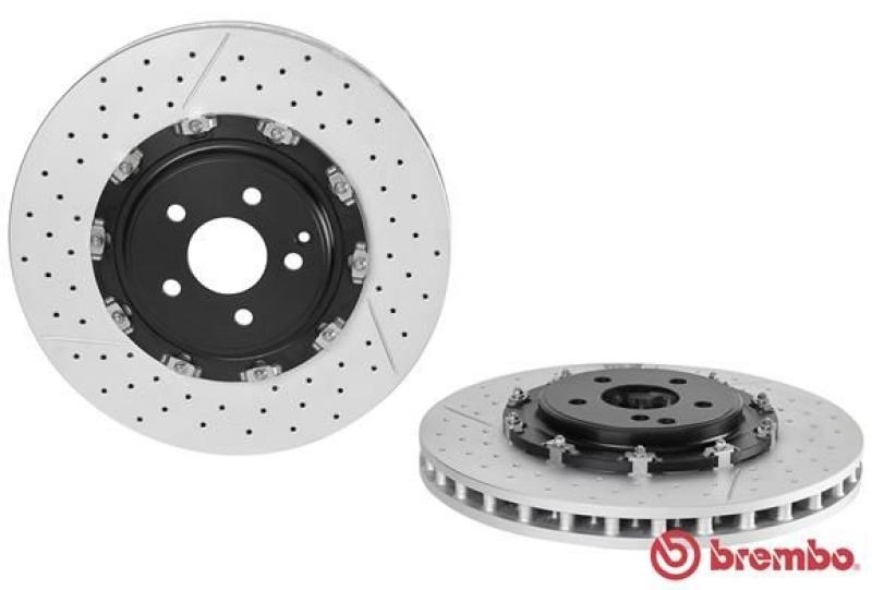 2x BREMBO Brake Disc TWO-PIECE FLOATING DISCS LINE