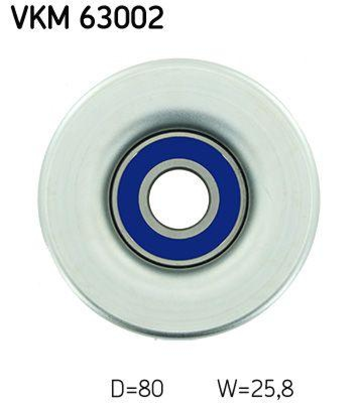 SKF Umlenk-/Führungsrolle, Keilrippenriemen VKM 63002