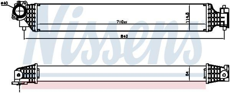 NISSENS Intercooler, charger