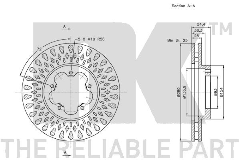 2x NK Bremsscheibe