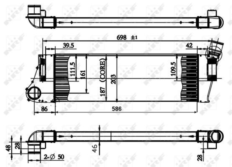 NRF Ladeluftkühler 30899