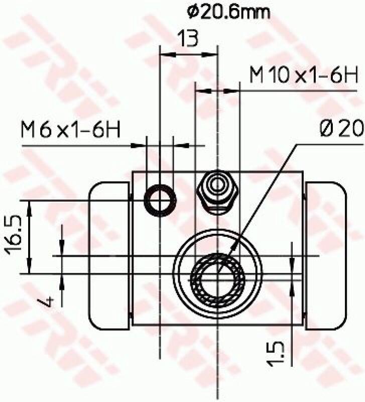TRW Radbremszylinder BWF317