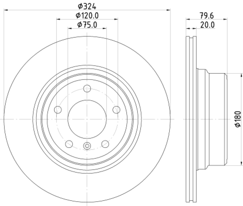 2x HELLA Bremsscheibe PRO High Carbon