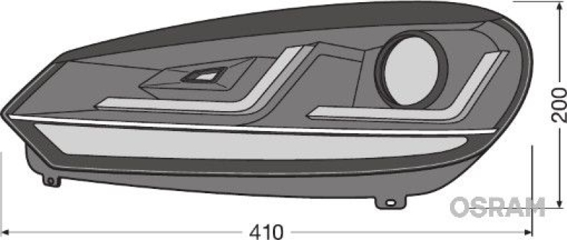 ams-OSRAM Hauptscheinwerfersatz LEDriving® XENARC® headlight for VW Golf VI