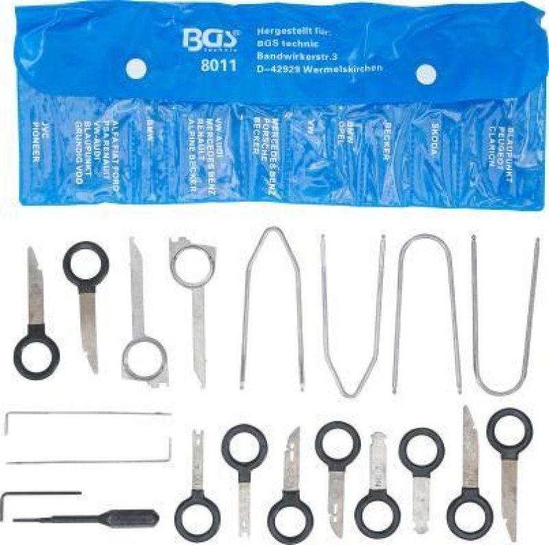 BGS Mounting/Disassembly Tool Set, radio