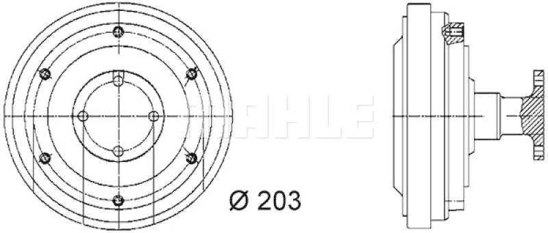 MAHLE Kupplung, Kühlerlüfter BEHR *** PREMIUM LINE ***