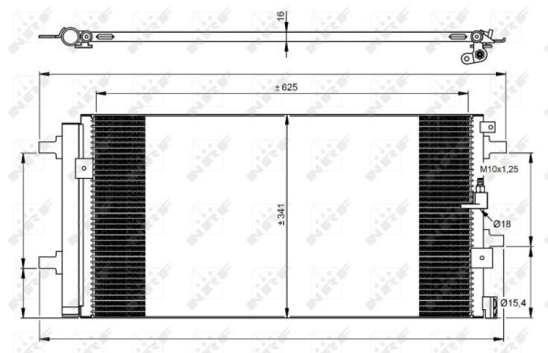 NRF Kondensator, Klimaanlage EASY FIT 350060