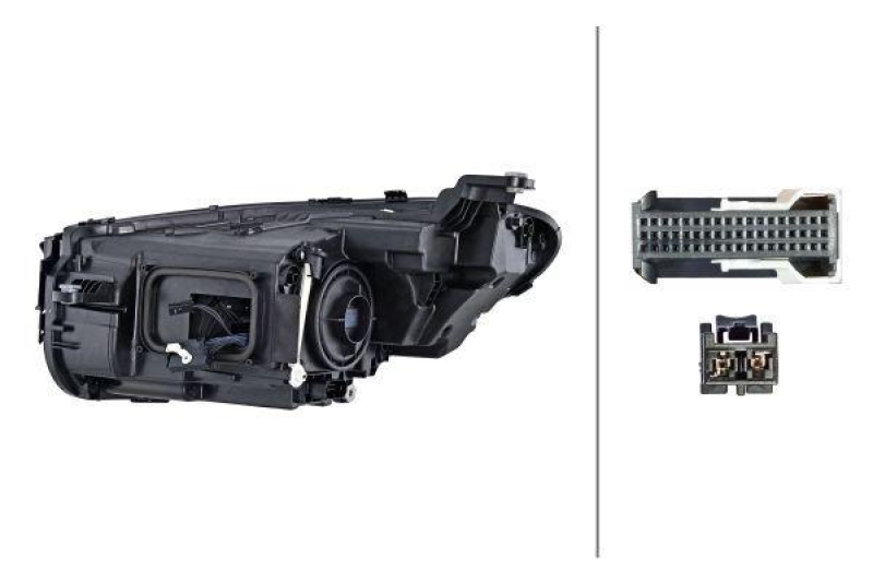1x Hella Hauptscheinwerfer LED Rechts passend für Mercedes CLS C257 450 Boost 1EX015619-621