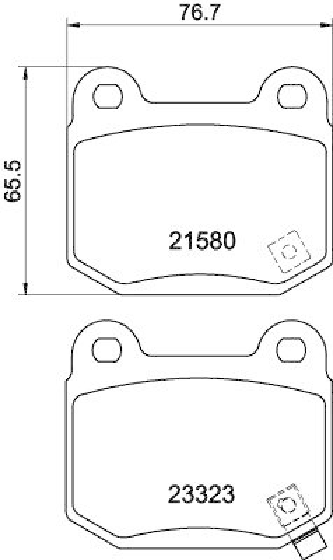 HELLA Bremsbelagsatz, Scheibenbremse 8DB 355 010-691