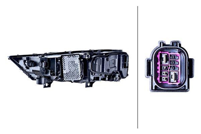 1x Hella Hauptscheinwerfer LED Rechts passend für Audi Q7 50 45 BJ ab 04/2019 1EX 354 881-141