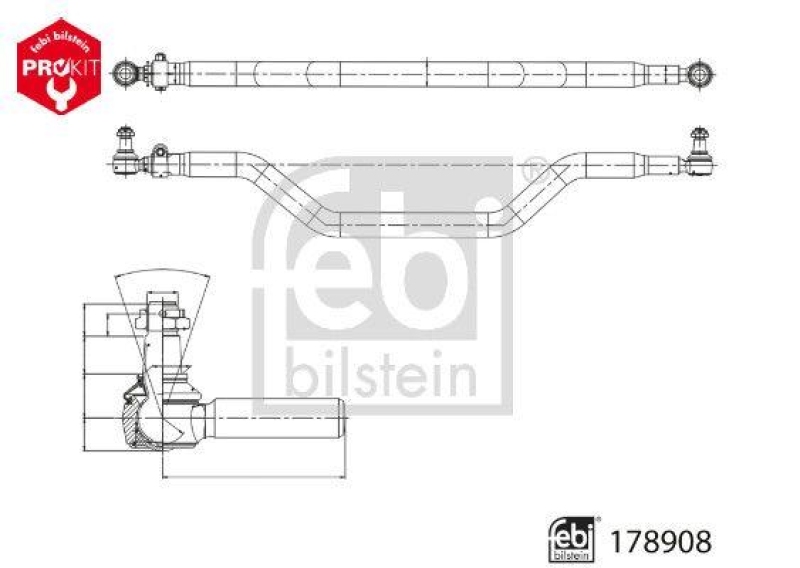 FEBI BILSTEIN Spurstange ProKit 178908