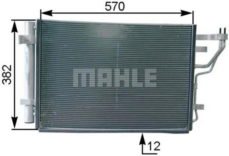 MAHLE Kondensator, Klimaanlage BEHR *** PREMIUM LINE ***