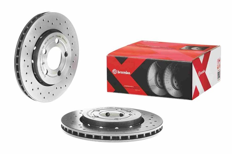 2x BREMBO Bremsscheibe XTRA LINE - Xtra