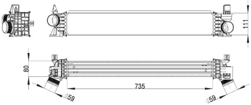 MAHLE Intercooler, charger BEHR *** PREMIUM LINE ***