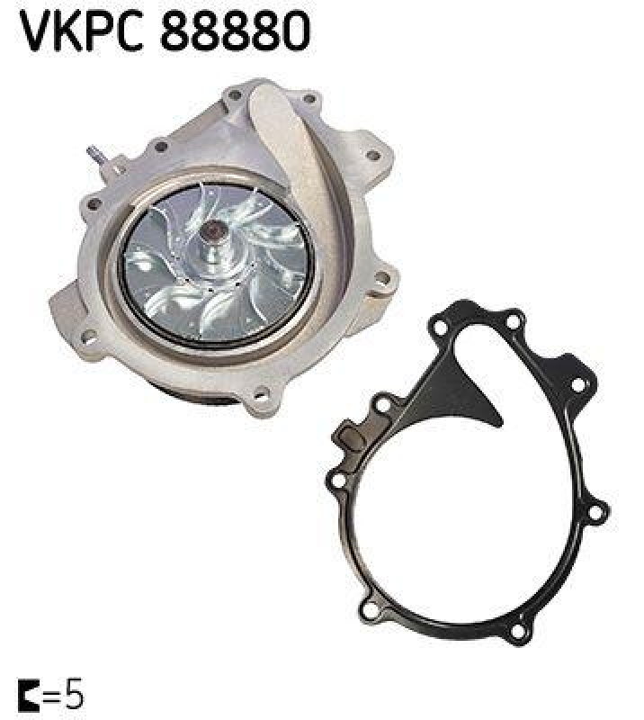 SKF Wasserpumpe, Motorkühlung VKPC 88880