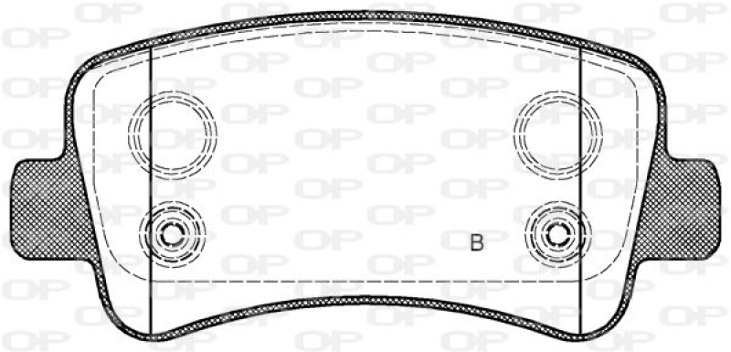 OPEN PARTS Bremsbelagsatz, Scheibenbremse