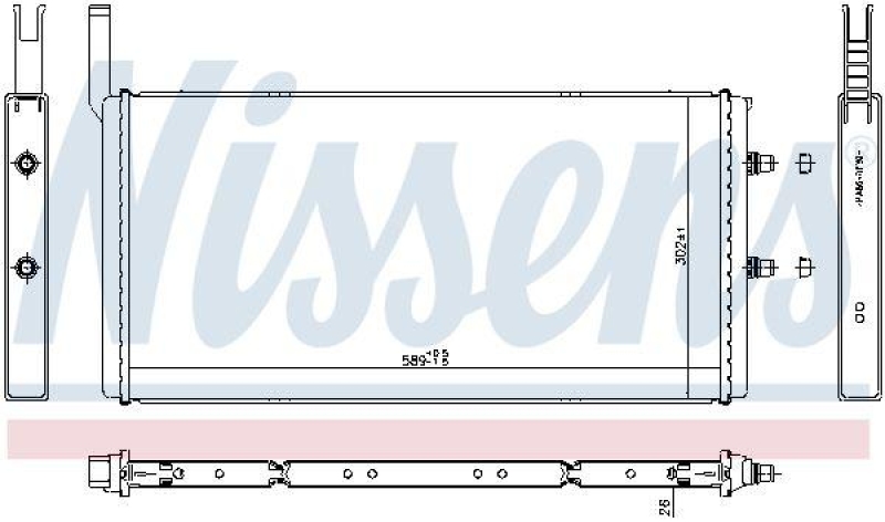 NISSENS Niedertemperaturkühler, Ladeluftkühler