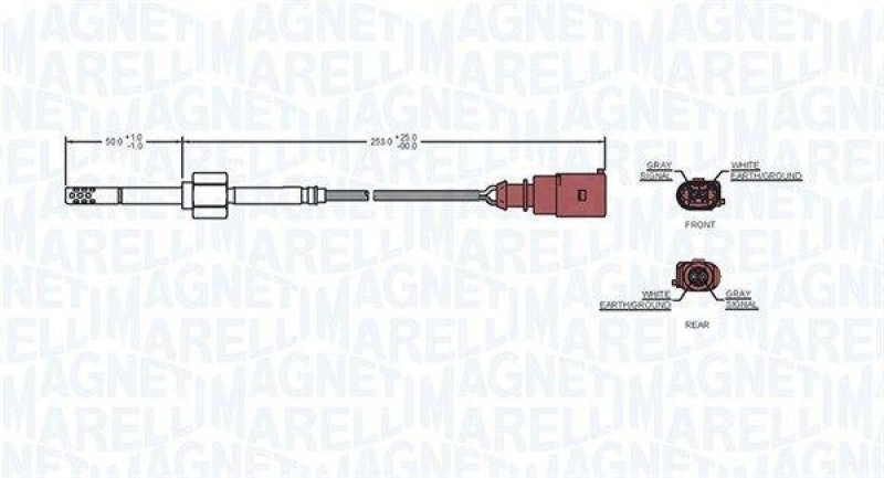 MAGNETI MARELLI Sensor, Abgastemperatur 172000085010