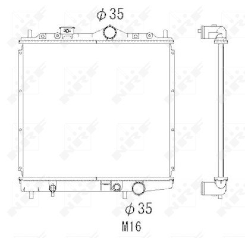 NRF Radiator, engine cooling