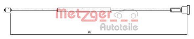 METZGER Seilzug, Feststellbremse 115757