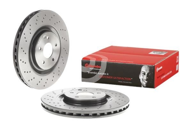 2x BREMBO Bremsscheibe PRIME LINE - UV Coated