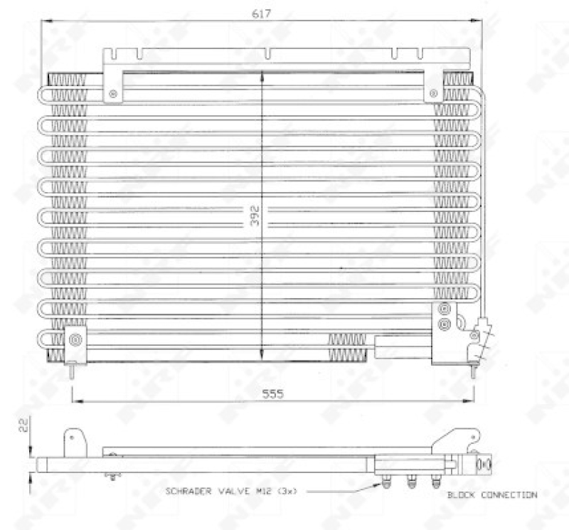 NRF Kondensator, Klimaanlage 35191
