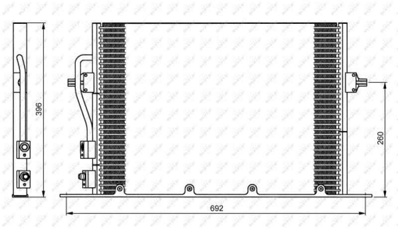 NRF Kondensator, Klimaanlage EASY FIT 35196