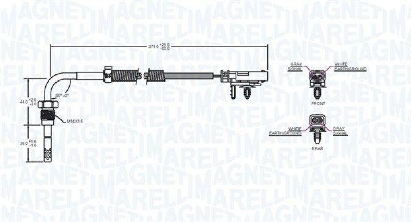 MAGNETI MARELLI Sensor, Abgastemperatur 172000141010