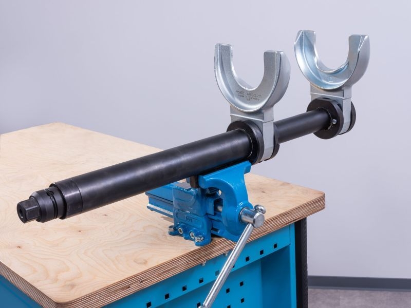 HAZET Spring Compressor Set, suspension spring Safety spring vice set